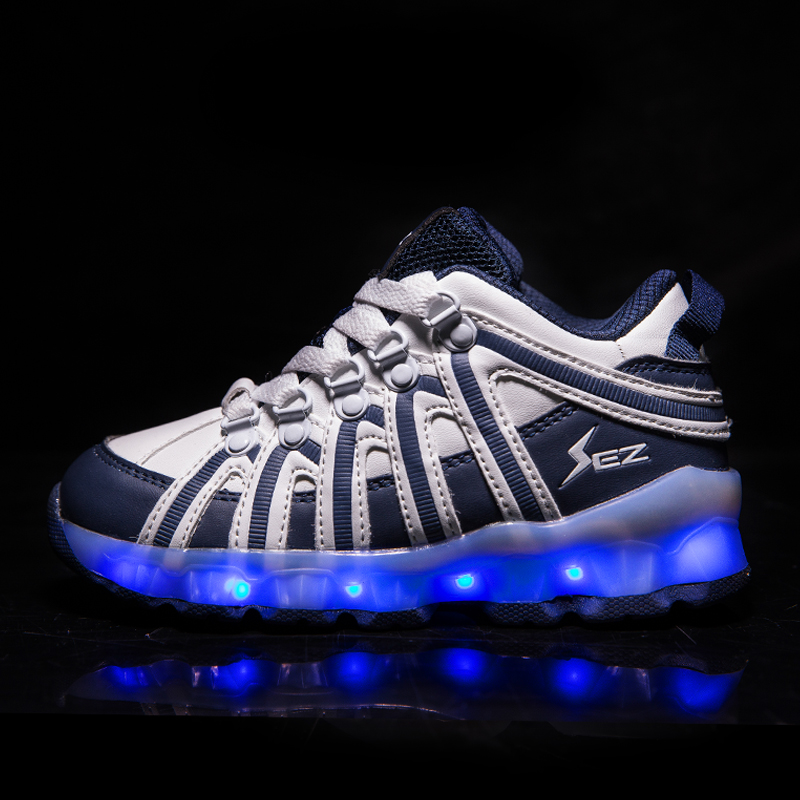 Professional hot sale unique adults led light running shoes