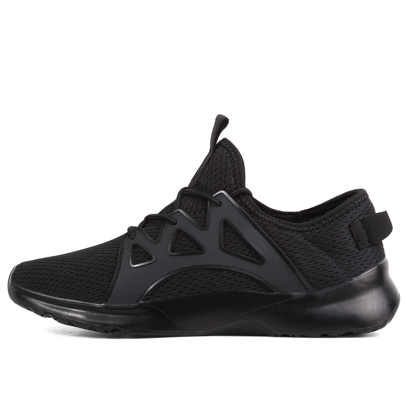 2021 Newest style comfortable man black low top sport shoes