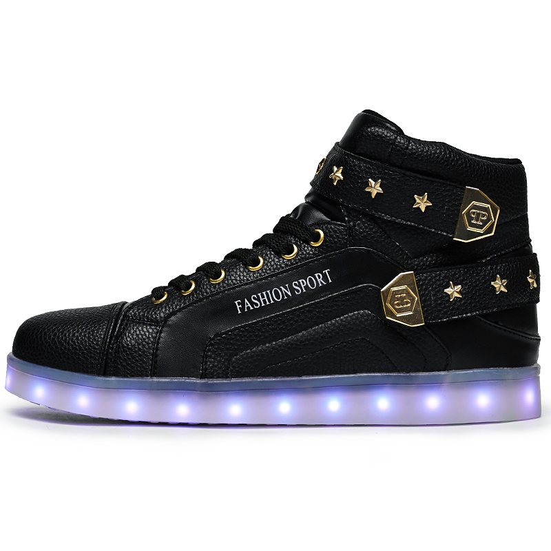 Hot sale standard men led shoes men led running sneaker light shoes