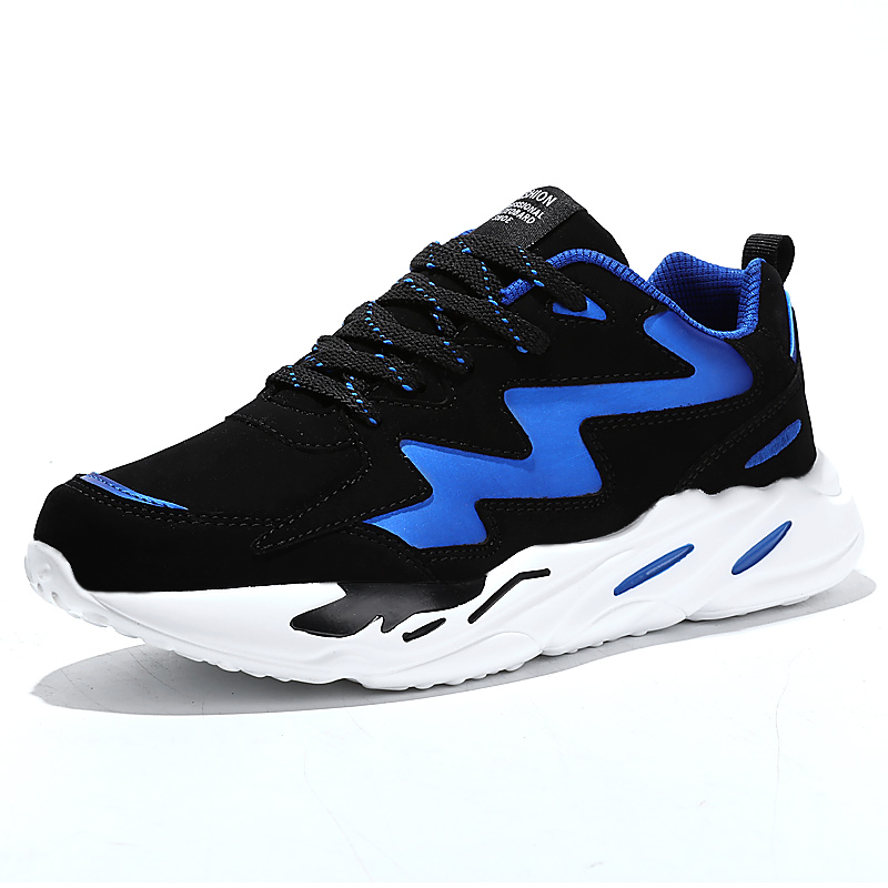 New model comfortable lace up casual sport running shoes men