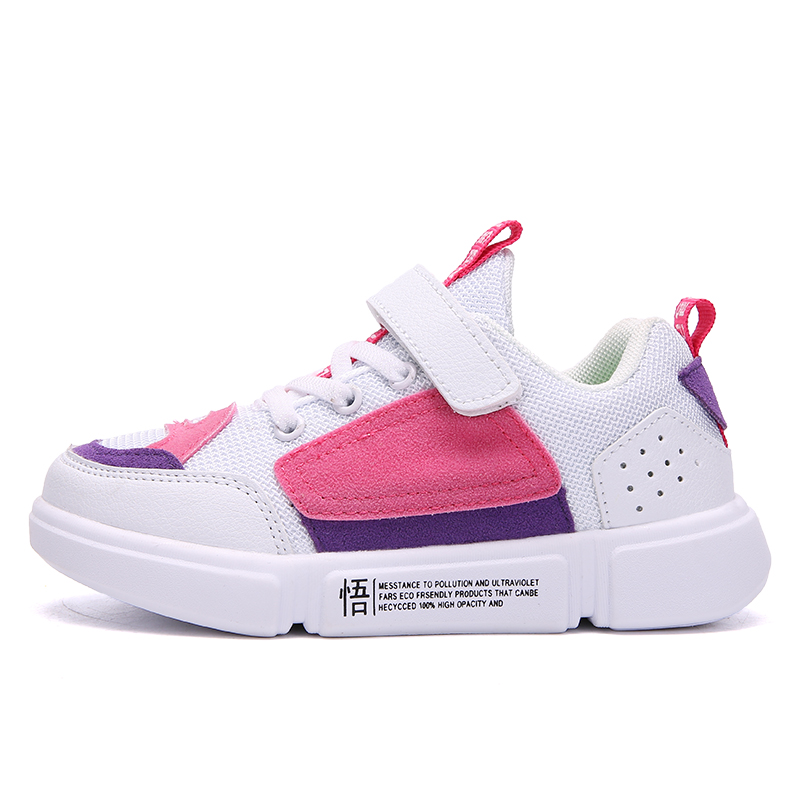 High quality pink children comfortable sneakers flat  kids shoes for girl