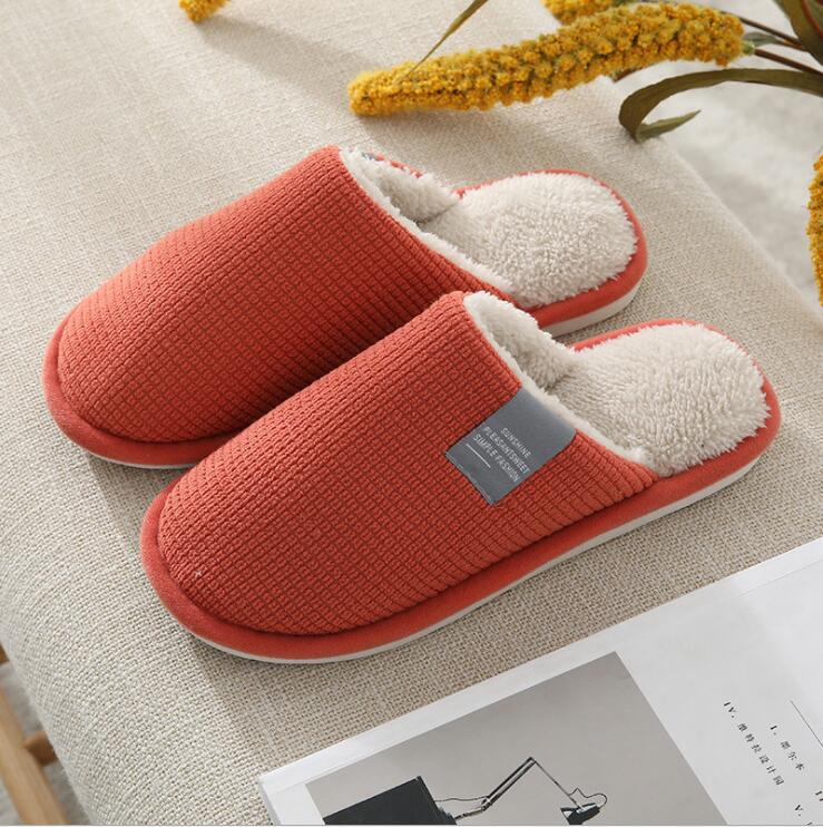 Winter Comfortable Slip On Plush Furry Slippers Spa House Slides Soft Fur Indoor Slippers For Ladies