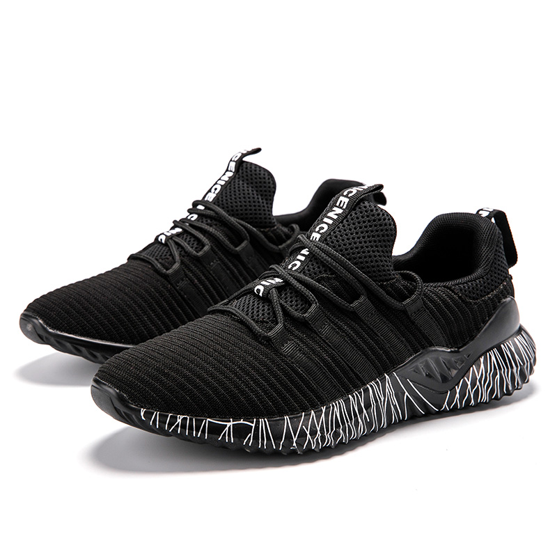 2021 hot factory wholesale price knit upper men shoes sport athletic mens running shoes